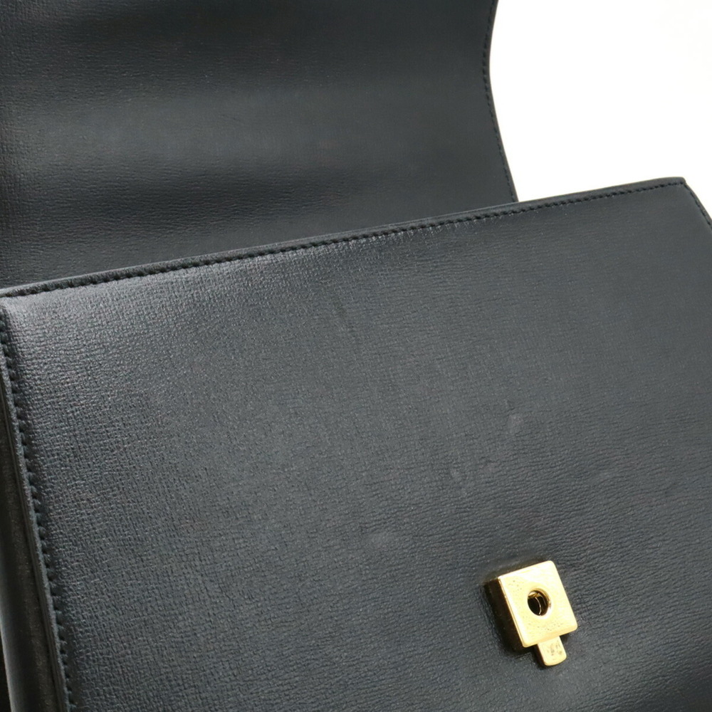 GUCCI Horsebit 1955 Medium Bag Handbag Shoulder Leather Black 702049 - Picture 7 of 10